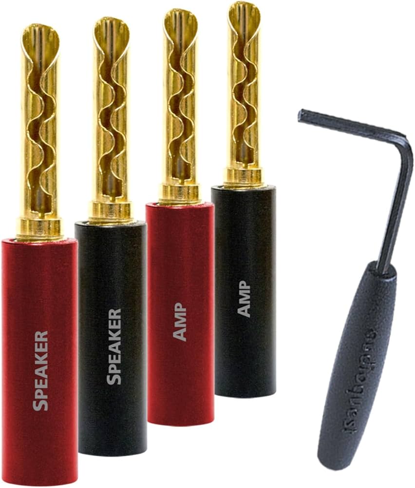 Amazon.com: AudioQuest SureGrip® 100 Banana Speaker Connectors